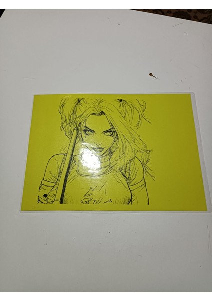 Harley Quinn Pvc Kaplama Karakalem 1