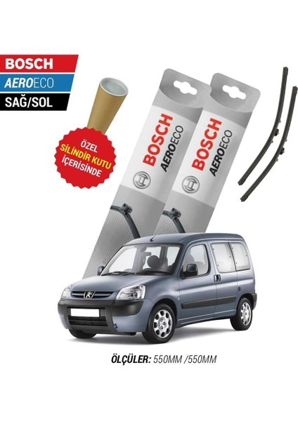 Peugeot Partner 2007 Silecek Takımı Bosch Aeroeco