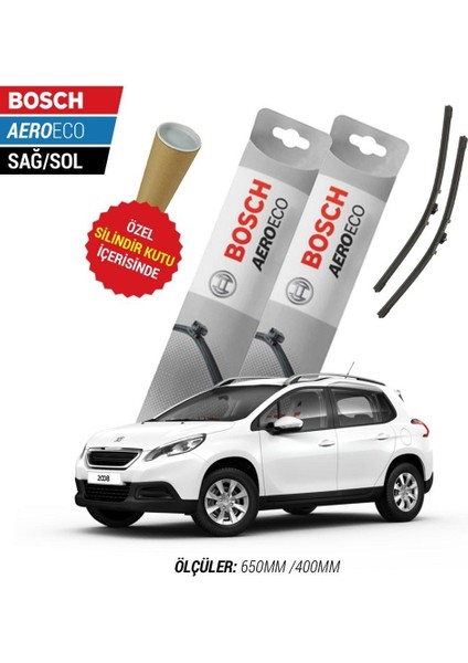 Peugeot 2008 2015 Silecek Takımı Bosch Aeroeco