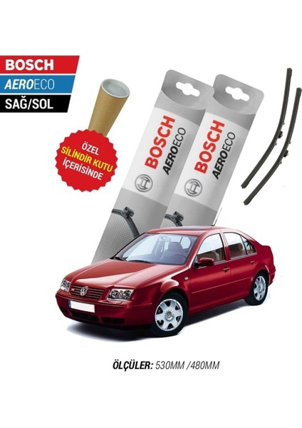 Volkswagen Bora 1998 Silecek Takımı Bosch Aeroeco