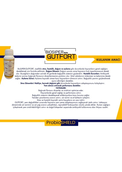 Bıosıper Serisi Gutfort Probiyotik 1000 ml (Küçükbaş/büyükbaş/buzağı) fiyatları