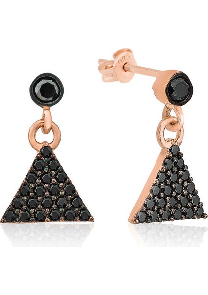 Gümüş Üçgen Küpe