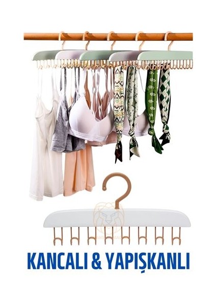 Modacar Sütyen Askısı Dolap Içi Şal Kravat Kemer Çanta Askısı