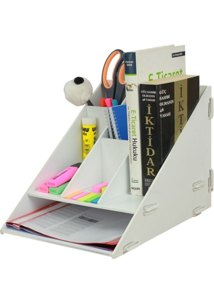 Masa Düzenleyici Organizer Evrak Rafı Masaüstü Organizer Model 4