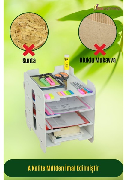 Masa Düzenleyici Organizer Evrak Rafı Masaüstü Organizer Model 1