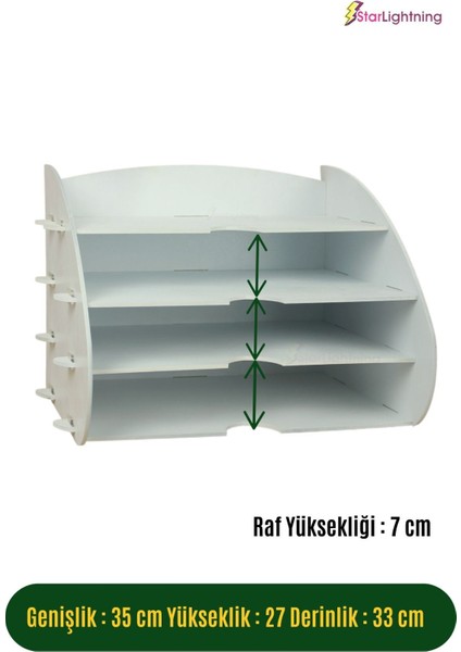 Masa Düzenleyici Organizer Evrak Rafı Masaüstü Organizer Model 3 fiyatları