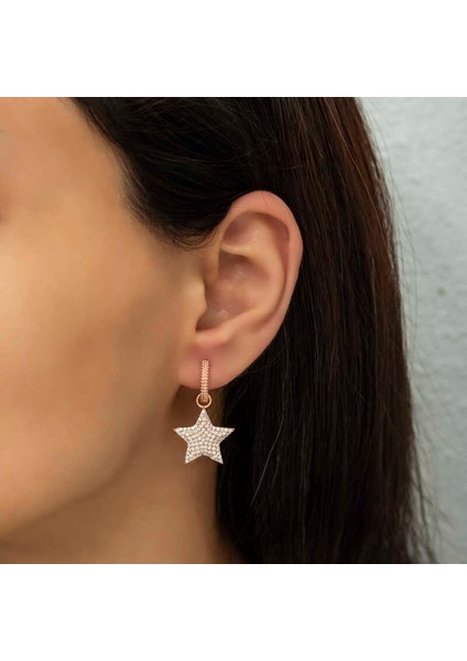 Gümüş Halka Yıldız Küpe fiyatları