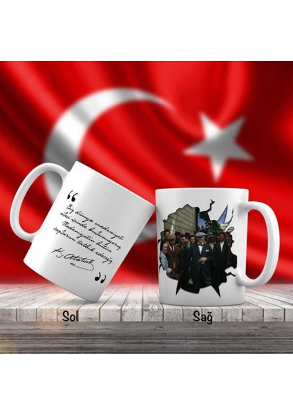 Asil Hediyelik Atatürk'ün Inkılâpçılık Ilkesi - Atatürk'ün Sözleri -Kupa Bardak