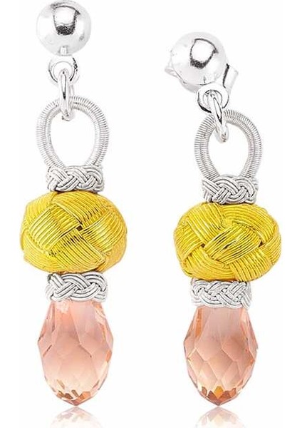 ​gümüş Pembe Taşlı Kazaz Kadın Küpe fiyatları