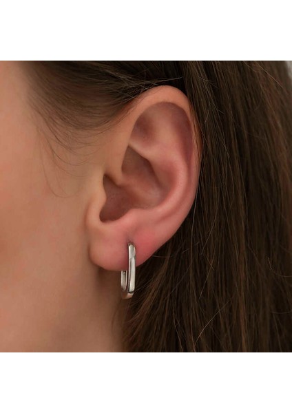 Gümüş Taşsız J Bayan Küpe fiyatları