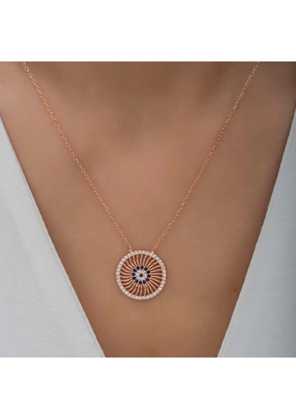 ​925 Ayar Gümüş Nazar Kadın Gümüş Kolye indirimleri