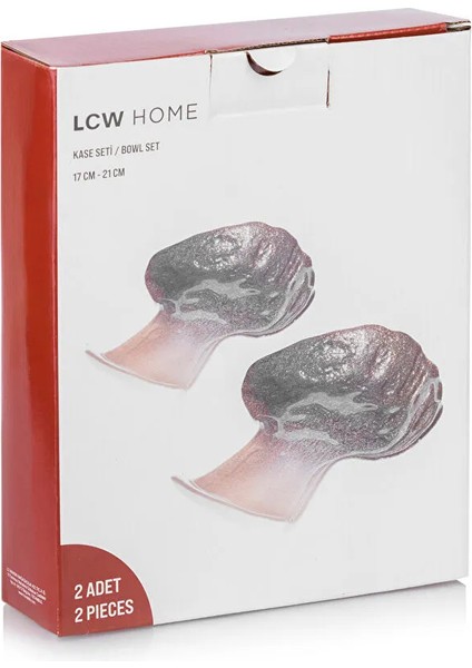 Lcw Home Deve Tüyü Desenli Cam Kase Seti 2'li 21 cm fiyatları