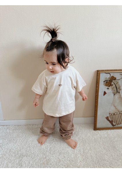 T-Shirt Kız Erkek Bisiklet Yaka Kısa Kol Tişört modelleri