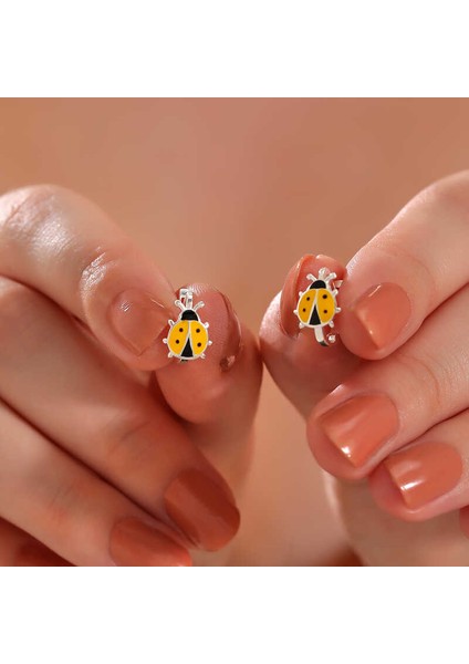 Gümüş Uğur Böceği Çocuk Küpesi fiyatları