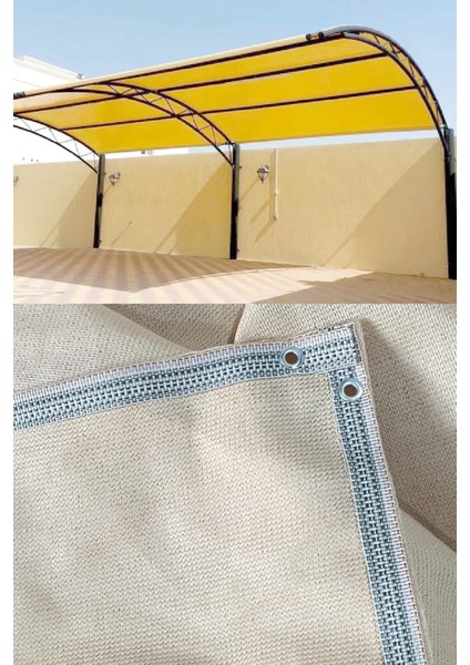 5.5 x 55.5 Metre Otopark Gölgelik File %95 Krem