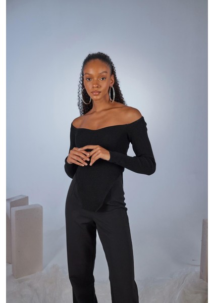 Uzun Kol Kalp Yaka Rolla Kazak fırsatları