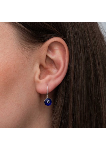 Gümüş Sallantılı Nazar Kadın Küpe fırsatları