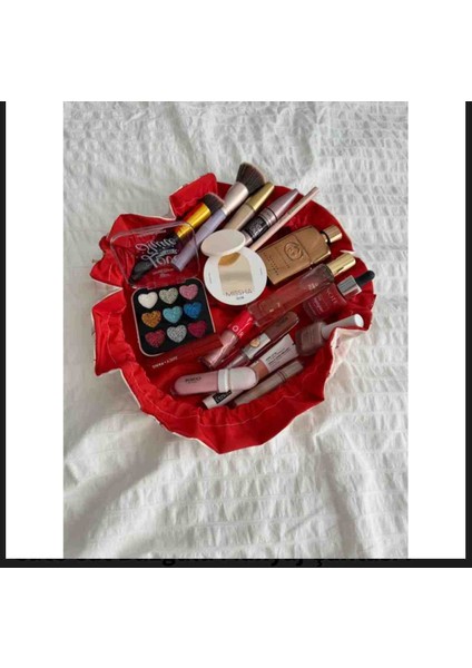 Cute Cat Büzgülü Makyaj Çantası modelleri