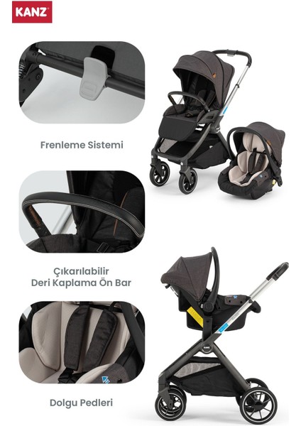 Easygo Bebek Arabası Siyah