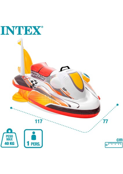 Tutmalı Jetski Binici - Çocuk Şişme Jet Ski - Deniz Binici Motor - Havuz Binici Jetski 117X77 Cm. fırsatları