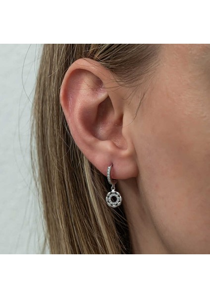 Gümüş Sallantılı Halka Kadın Küpe modelleri