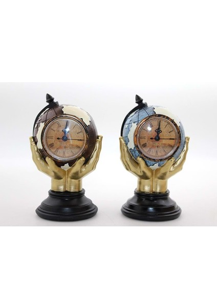 Polyester Saatli Dünya Küre Biblo fiyatları