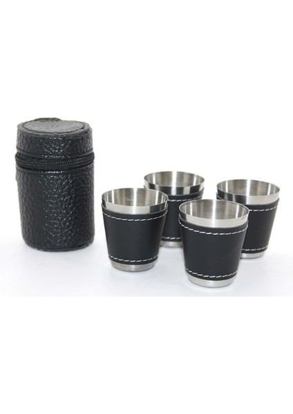 Deri Kılıflı 4'lü Shot Bardak Seti fiyatları