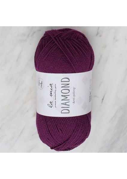 La Mia Dia Mond Koyu Mor El Örgü Ipi - L019 - 34261