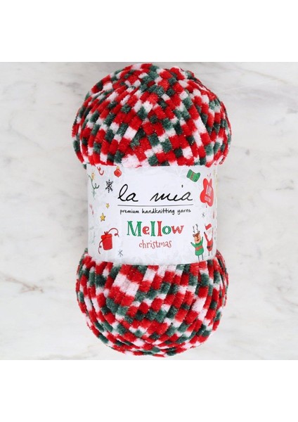 La Mia Mellow Christmas Gümüş Simli El Örgü Ipi - 1001