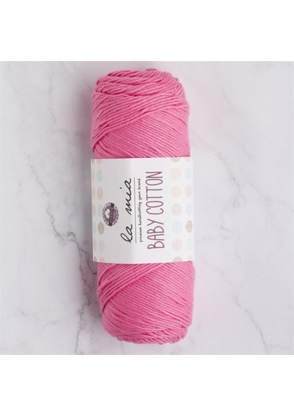 La Mia Baby Cotton Pembe El Örgü Ipi - L046 - 33645
