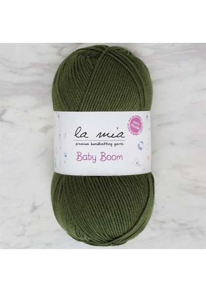 La Mia Baby Boom Asker Yeşili El Örgü Ipi - 410 - 34458