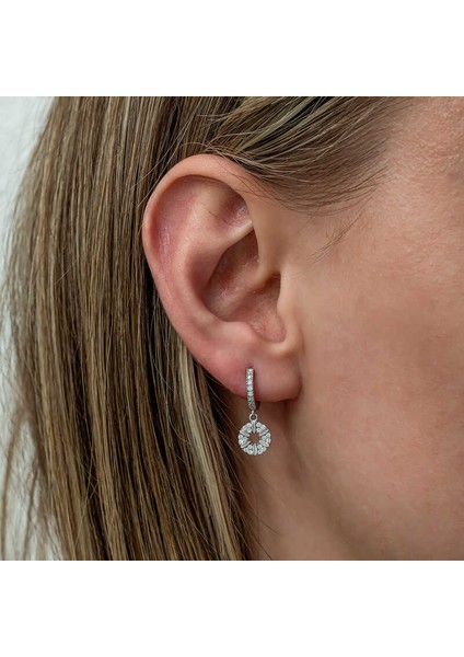 Gümüş Geometrik Desenli Kadın Küpe fiyatları