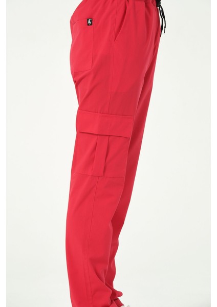 Nar Çiçeği Likralı Kargo Cep Doktor Hemşire Forması Tek Alt modelleri