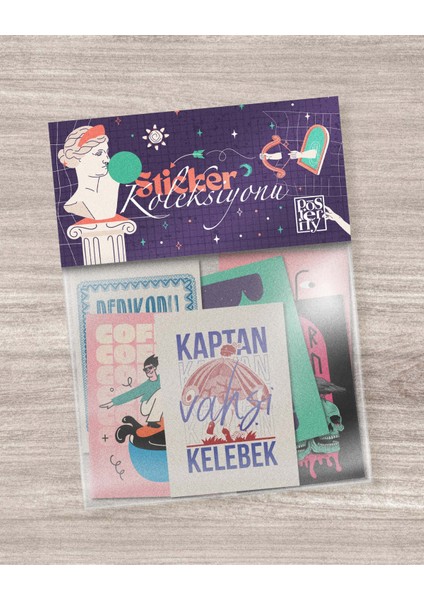 Özel Sticker Seti 11'li - Sanatsal ve Eğlenceli Çıkartmalar - Laptop, Defter, Telefon Için Dekoratif Stickerlar