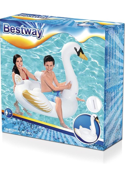 Kuğu Binici Şişme - Şişme Kuğu Binici Bot Deniz - Kuğu Binici Havuz - Kuğu Şişme Swan 122X122 Cm.