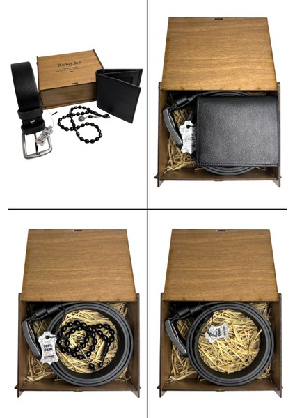 Renlos Hakiki Deri Kemer, Cüzdan ve Tesbih Seti: Aşkınızın Sonsuzluğuna Tanıklık Edin fiyatları