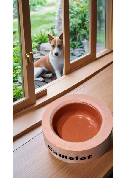 Beton Kedi/Köpek Mama Veya Su Kabı Kahverengi fırsatları