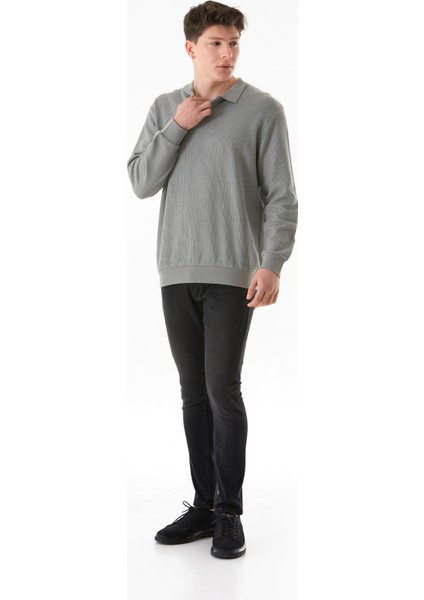 Fitilli Polo Yaka Triko Kazak modelleri