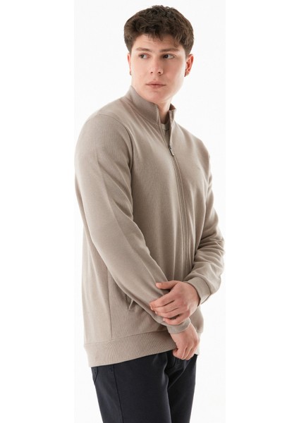 Fermuarlı Dik Yaka Sweatshirt fiyatları