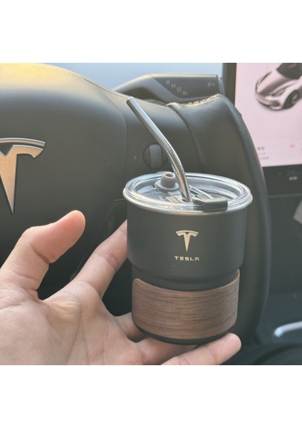 Tesla Logolu Sızdırmaz Kapaklı Pipetli Taşınabilir 300ML Matara (Yurt Dışından) indirimleri