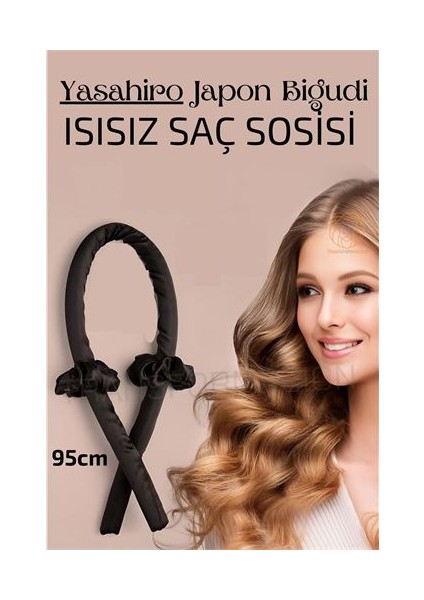4 Adet Saç Sosisi Isısız Saç Şekillendirici Saten Japon Bigudisi 721007