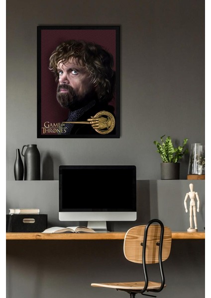 Game Of Thrones Tyrion Lannister Çerçeveli Tablo - Taht Oyunları Dizi Posteri Tablo