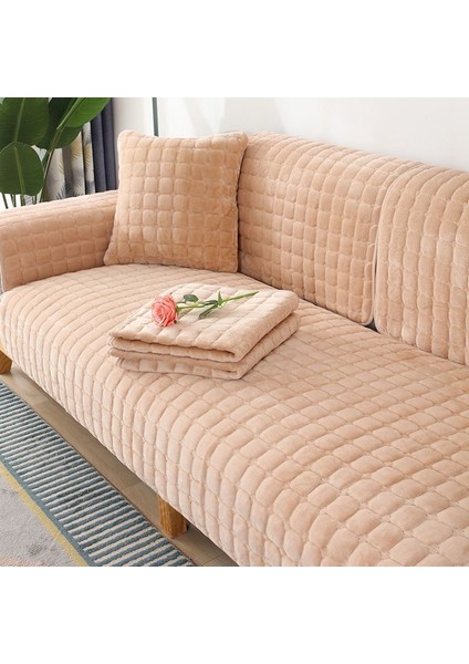 Peluş Kanepe Minimalist Oturma Odası Kaymaz Koltuk Örtüsü (Yurt Dışından)