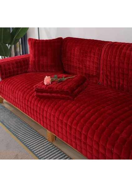 Peluş Kanepe Minimalist Oturma Odası Kaymaz Koltuk Örtüsü (Yurt Dışından)