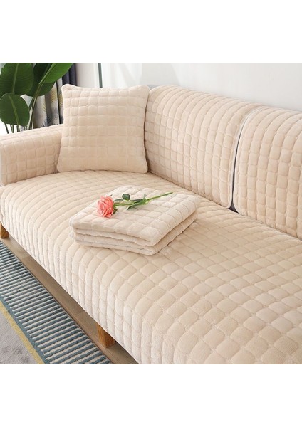 Peluş Kanepe Minimalist Oturma Odası Kaymaz Koltuk Örtüsü (Yurt Dışından)