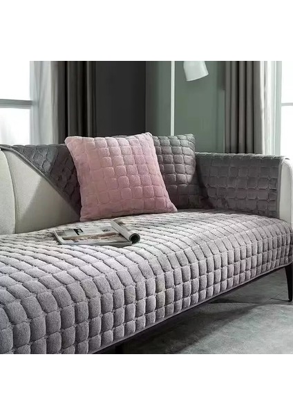 Peluş Kanepe Minimalist Oturma Odası Kaymaz Koltuk Örtüsü (Yurt Dışından)