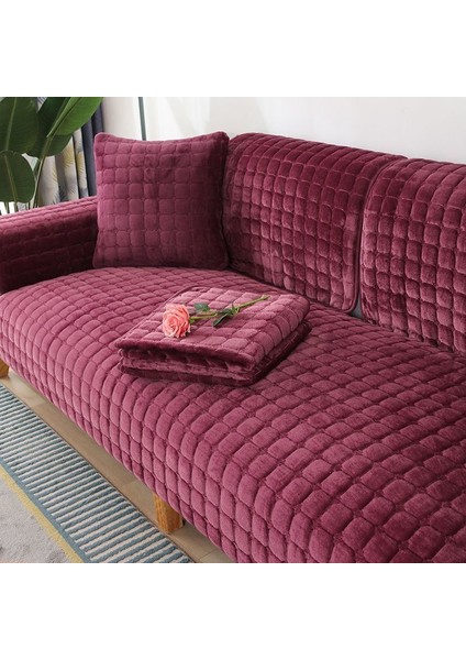 Peluş Kanepe Minimalist Oturma Odası Kaymaz Koltuk Örtüsü (Yurt Dışından)