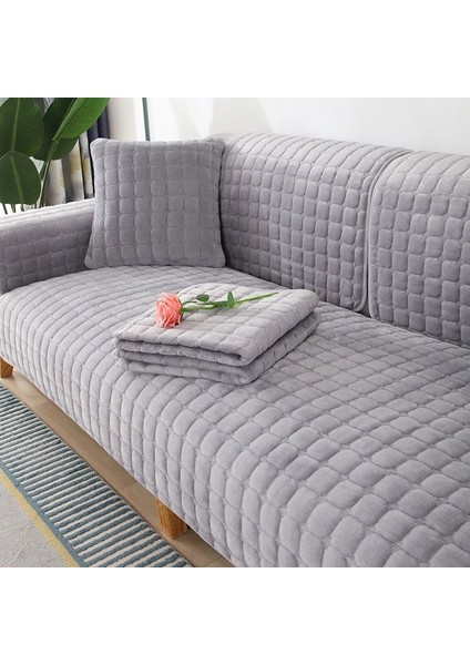 Peluş Kanepe Minimalist Oturma Odası Kaymaz Koltuk Örtüsü (Yurt Dışından)