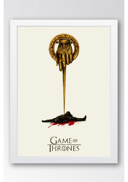 Game Of Thrones Çerçeveli Tablo - Taht Oyunları Dizi Posteri Tablo