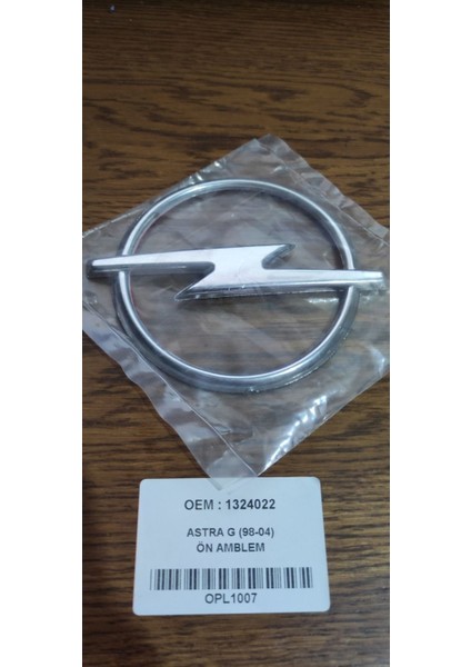 Opel Astra G Ön Arma Logo 2001 Model Uyumlu Astra G Ön Amblem Astra